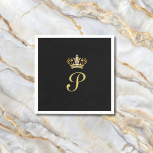 Elegant Monogram Initial  Napkins