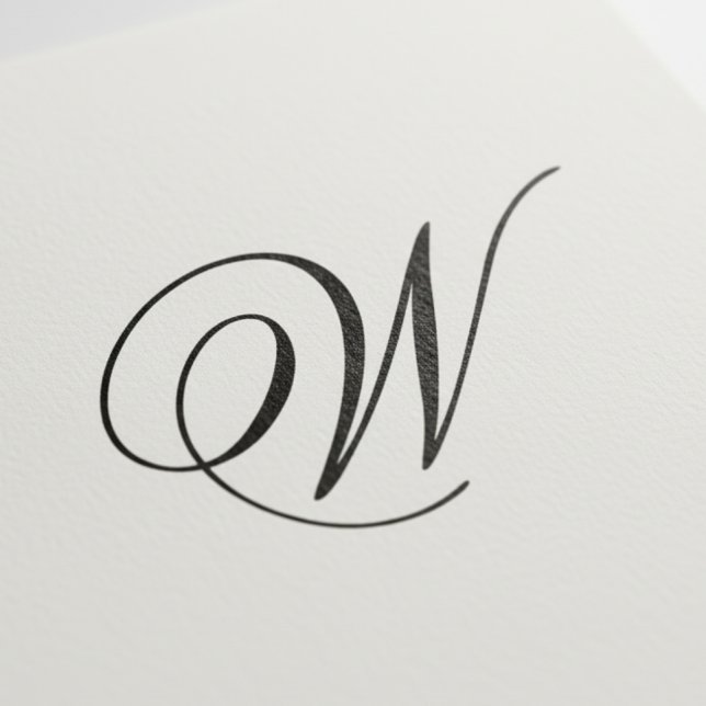 Elegant Monogram Initial Self inking Stamp (Creator Uploaded)