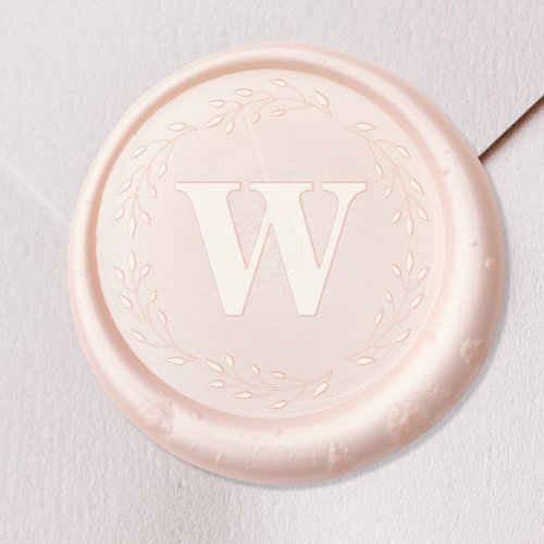 Elegant Monogram Initial Wax Seal Sticker