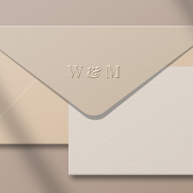 Elegant Monogram Initials Wedding Embosser (Creator Uploaded)