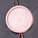 Elegant Monogram Initials Wedding Wax Seal Stamp<br><div class="desc">Wax seal stamp kit featuring your initials in elegant and classic serif typography and a decorative laurel wreath border. Elevate your entire wedding stationery ensemble - from invitations to save-the-date announcements,  menu cards and thank you notes.</div>