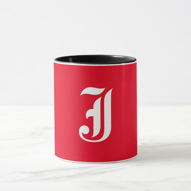 Elegant Monogram J Mug (Center)