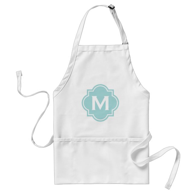 Elegant monogram kitchen aprons for women