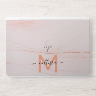 Elegant monogram laptop skin