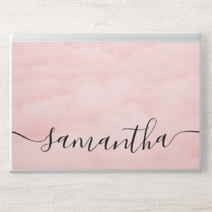 Elegant monogram light pink Laptop skin