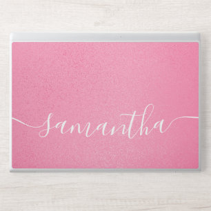Elegant monogram light pink Laptop skin