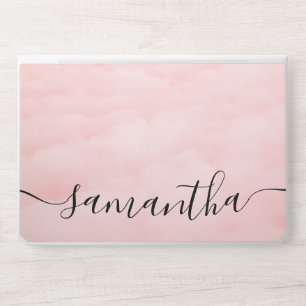 Elegant monogram light pink Laptop skin
