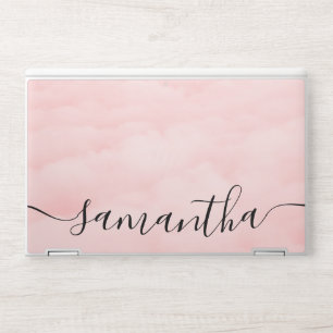 Elegant monogram light pink Laptop skin