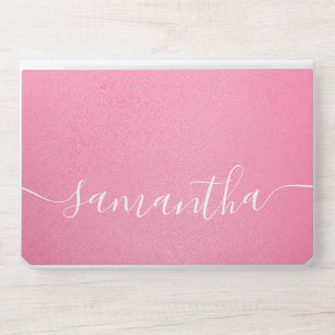 Elegant monogram light pink Laptop skin