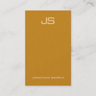 Elegant Monogram Luxurious Premium Pearl Finish Business Card