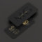 Elegant Monogram Luxury Black Professional 