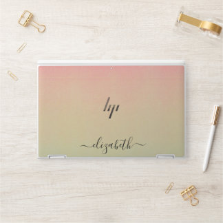 Elegant monogram luxury foil Laptop skin
