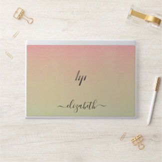 Elegant monogram luxury foil Laptop skin