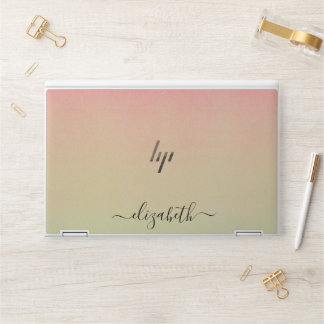 Elegant monogram luxury foil Laptop skin