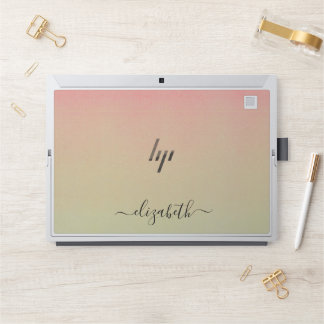 Elegant monogram luxury foil Laptop skin