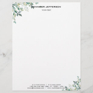 Elegant Monogram Modern Letterhead