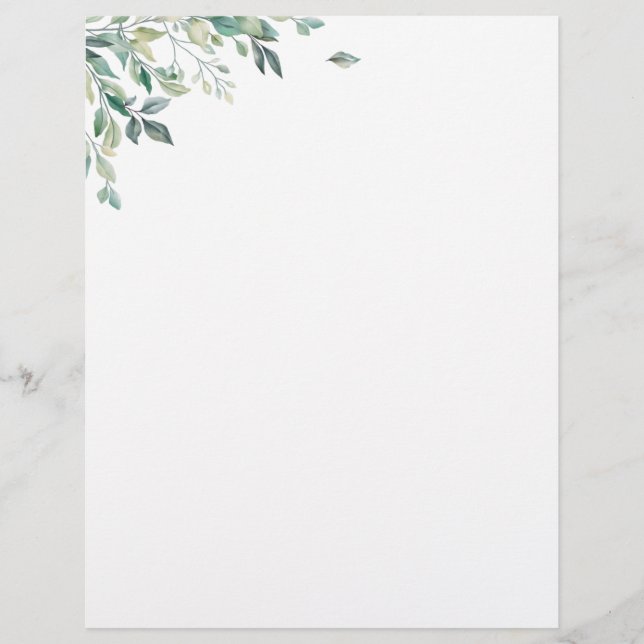 Elegant Monogram Modern Letterhead (Front)