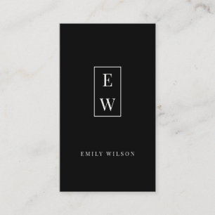 Elegant Monogram Modern Minimalist Professional Business Card