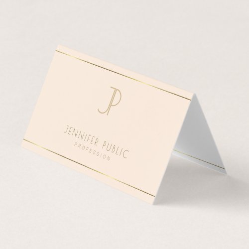 Elegant Monogram Modern Minimalist Template Trendy Business Card