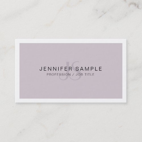 Elegant Monogram Modern Simple Chic Graphic Trendy Business Card