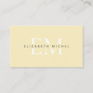 Elegant monogram modern sunshine professional business card