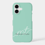 Elegant Monogram Name Personalized Text  iPhone 17 Case<br><div class="desc">Monogram and name personalized Custom Phone Case with Text from Ricaso. This custom design lets you add your own text or name for a unique, one-of-a-kind look. Features: Layout for monogrammed initials in a modern, balanced typography style Add custom text Durable, high-quality material protects your phone in style Available for...</div>