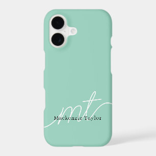 Elegant Monogram Name Personalized Text  iPhone 17 Case