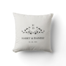 Elegant Monogram newlywed keepsake