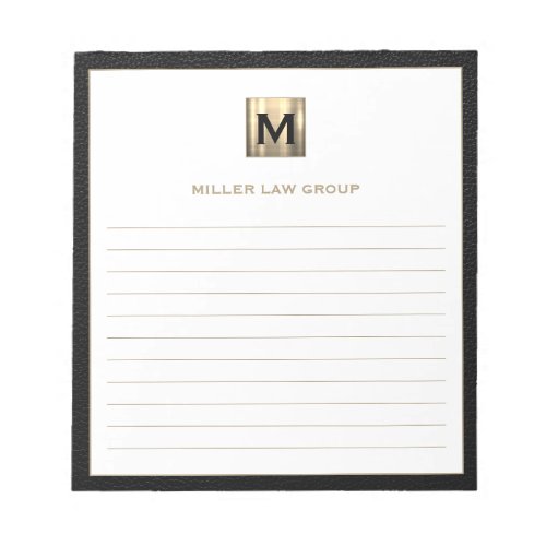 Elegant Monogram Notepad