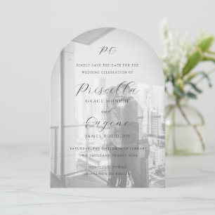 Elegant Monogram Photo Classic Wedding Save The Date