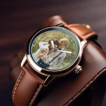 Elegant Monogram Photo Watch<br><div class="desc">Elegant monogram and special date personalized photo design perfect for wedding anniversaries, graduations, Father's Day, Christmas, and more!</div>