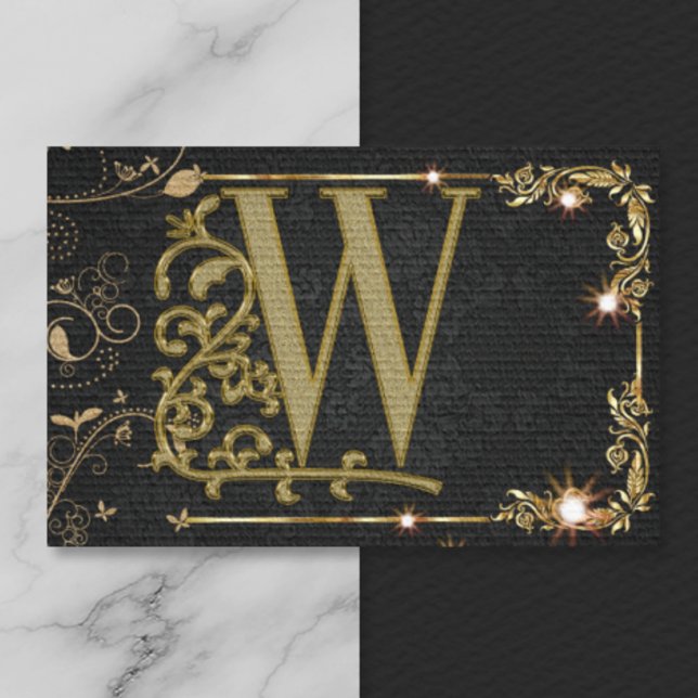 Elegant Monogram Professional Business Card (Creator Uploaded)