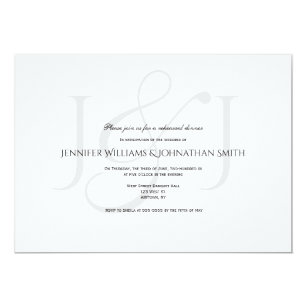monogram invitations zazzle