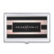 Elegant Monogram Rose Gold and Black Stripes