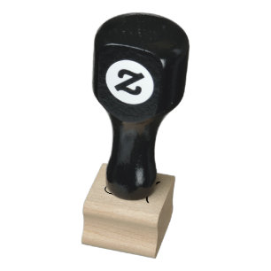 Elegant Monogram Rubber Stamp