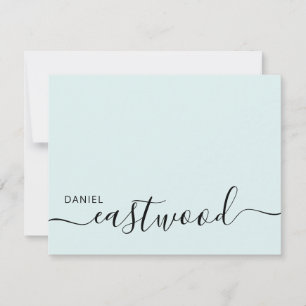 Elegant Monogram Script  Note Card