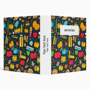 Elegant Monogram Script Office School 3 Ring Binder