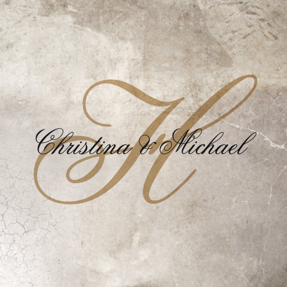 Disover Elegant Monogram Script Wedding Dance  Floor Decals