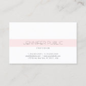 Elegant Monogram Sleek Design Luxury Trendy Plain Business Card (Back)