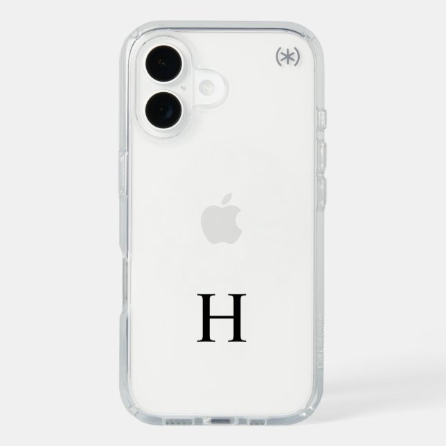 Elegant Monogram Speck iPhone Case (Front)