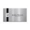 Elegant Monogram Stainless Steel Business Cards