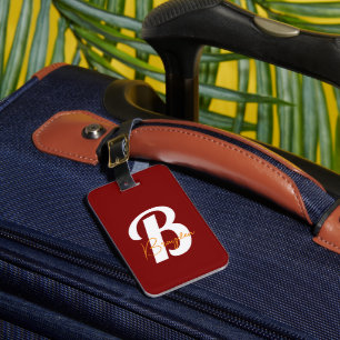 Elegant Monogram Stylish Travel Accessory - Luggage Tag