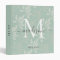 Elegant Monogram Teal Botanical Leaves Chic Recipe