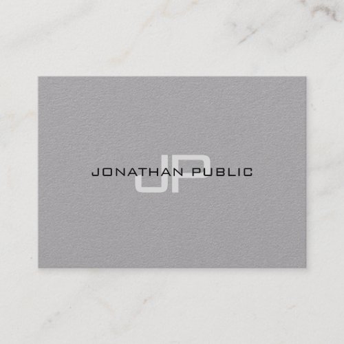 Elegant Monogram Template Modern Minimalist Business Card