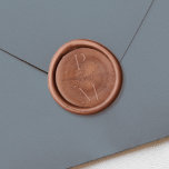 Elegant Monogram Typography Modern Minimal Wax Seal Stamp<br><div class="desc">Elegant and timeless monogram wax seal kit for all of your beautifully modern mailings for wedding and beyond.</div>