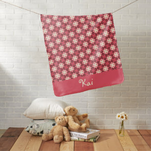 Elegant Monogram Unisex Baby Blanket For New Dad
