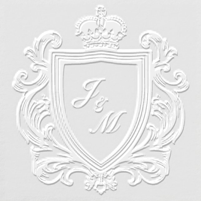 Elegant Monogram Wedding Crest Embosser (Design)