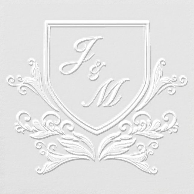 Elegant Monogram Wedding Crest Embosser (Design)
