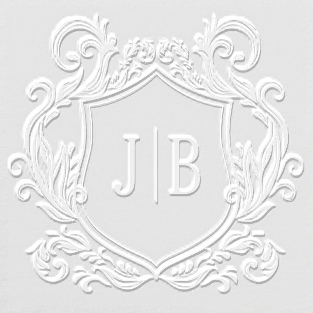 Elegant Monogram Wedding Crest Embosser (Design)