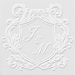 Elegant Monogram Wedding Crest Embosser